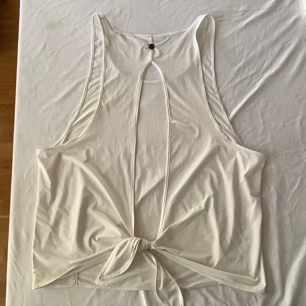 NWOT New Prana All Tied Up Tank, Color White - Picture 10 of 11
